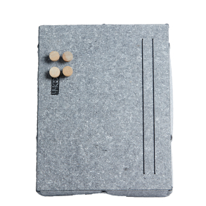 Eco-felt memo board, opslagstavle inkl. 4 trstifter, Grey
