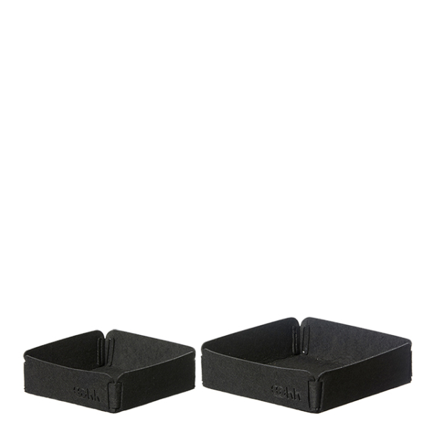 Eco-felt bakker, st med 2, Black