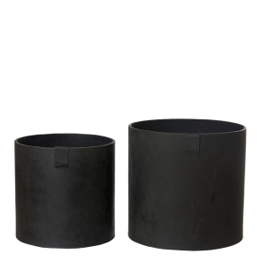 S/2 Tokyo XL Blomsterkrukker, Black