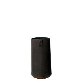 Art vase med cement finish, Black