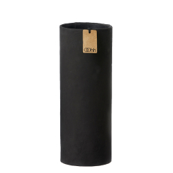 Art cylinder med cement finish, Black