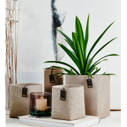 Valencia Glas D13, vase/lysestage, Caffe