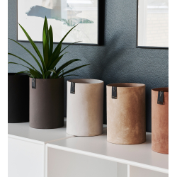 Tokyo cylinder vase, Taupe