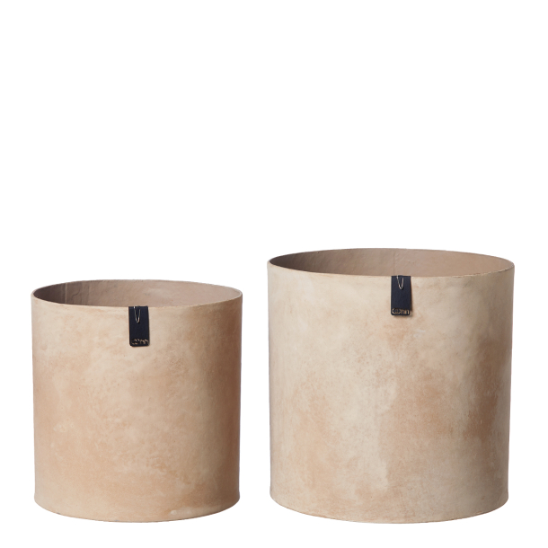 S/2 Tokyo XL Blomsterkrukker, Light Brown
