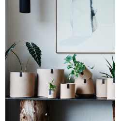 S/2 Tokyo XL Blomsterkrukker, Rustic Brown