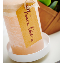 Vienna Pillar candle holder &amp; Tray. White