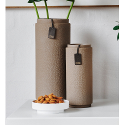 Vienna Pillar candle holder &amp; Tray. White