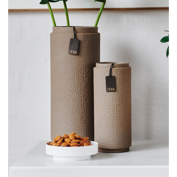 Vienna Pillar candle holder &amp; Tray. White