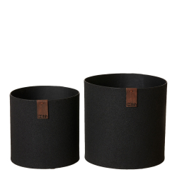 St af 2 Dune XL vase, Sort