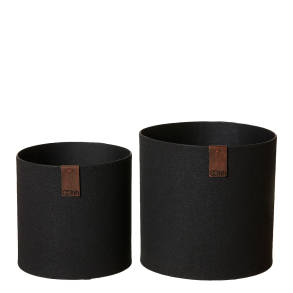 St af 2 Dune XL vase, Sort