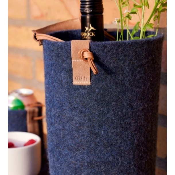 Vinkler af Zero Waste uld, Blue