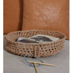 Woven Paper Trays Set of 3, Natural