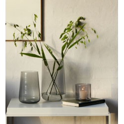 Valencia drop vase, Mauve Taupe