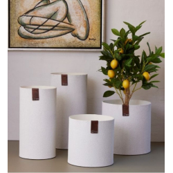 St af 2 Dune XL vase, Hvid