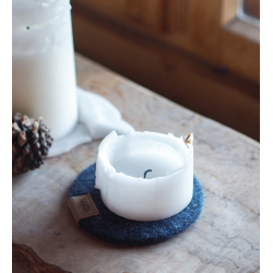 Coaster af Zero Waste uld, Charcoal