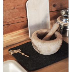 Underlag af Zero Waste uld, Blue