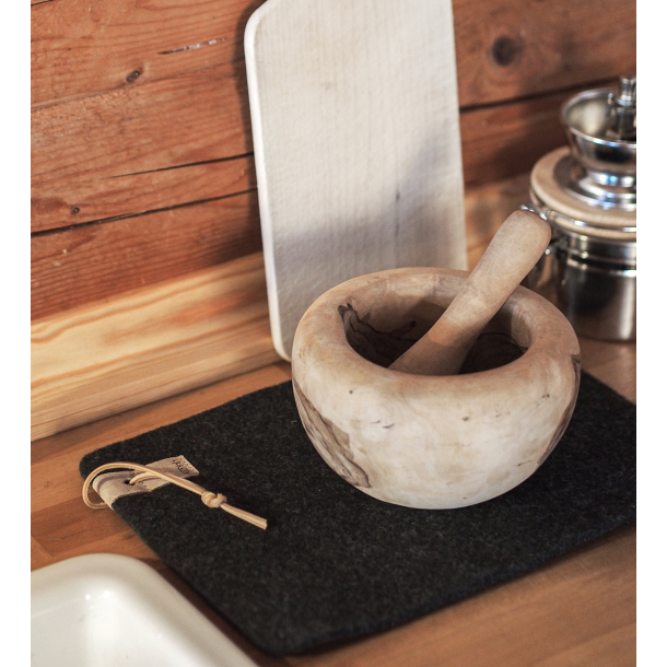 Underlag af Zero Waste uld, Blue