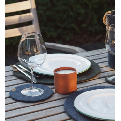 Coaster af Zero Waste uld, Charcoal