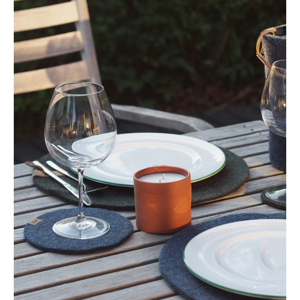 Coaster af Zero Waste uld, Charcoal