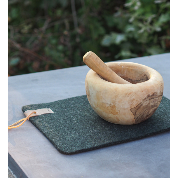 Underlag af Zero Waste uld, Blue