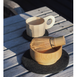 Coaster af Zero Waste uld, Grey