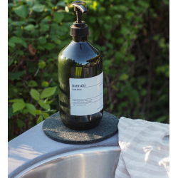 Coaster af Zero Waste uld, Charcoal