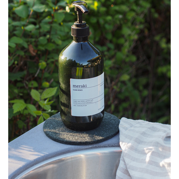 Coaster af Zero Waste uld, Charcoal