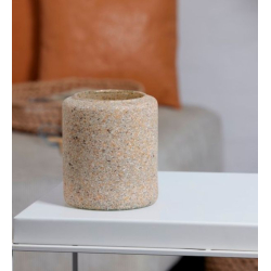 Palma granite vase, Creme