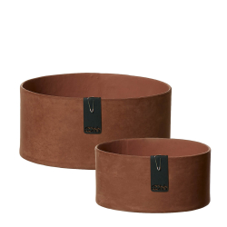 Set of 2 Tokyo trays, Rustic Brown