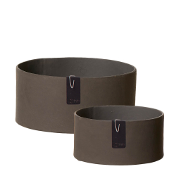 Set of 2 Tokyo trays, Taupe