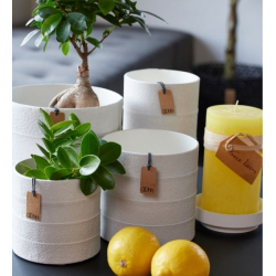 Tuscany zero waste potte, White