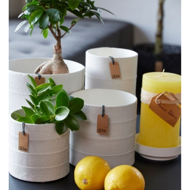 Tuscany zero waste potte, White