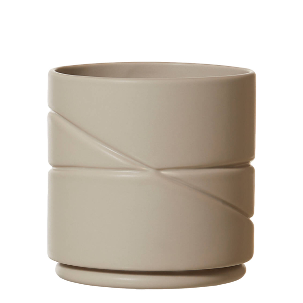 Water Flow Pot, Light Brown