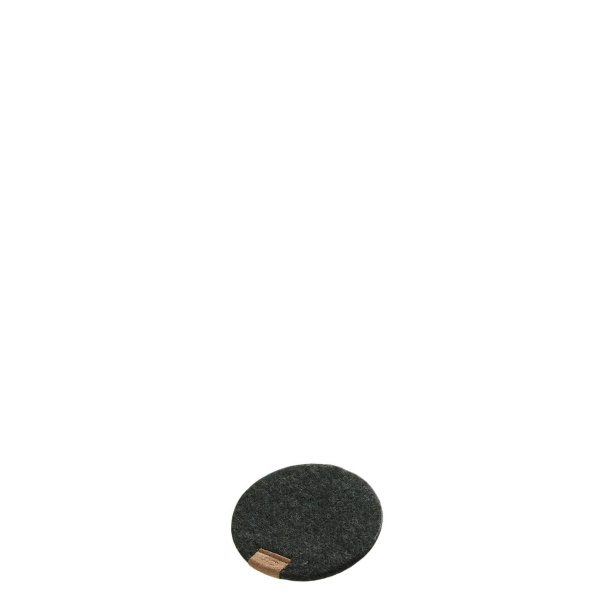 Coaster from Zero Waste wool, Green