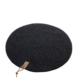 Hynde af Zero Waste uld, Charcoal