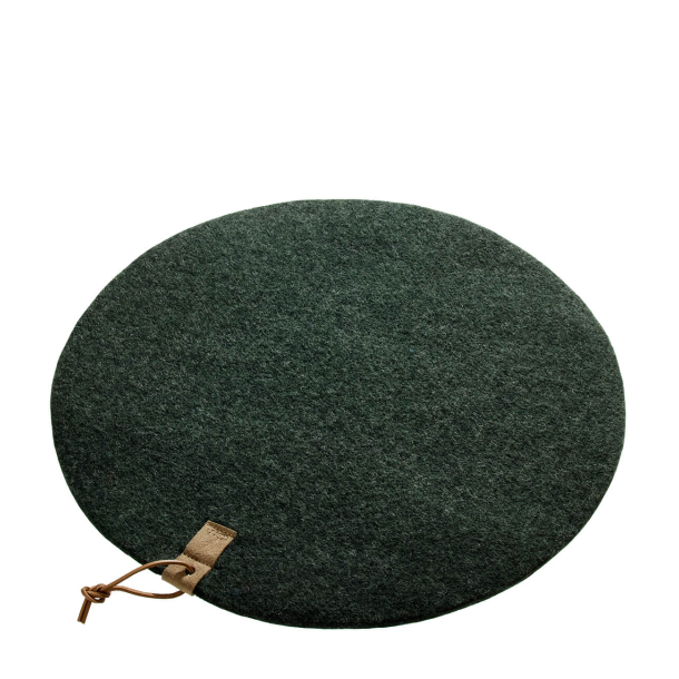 Cushion from Zero Waste wool, Green