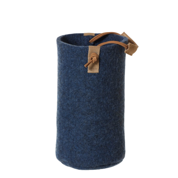 Wine cooler from Zero Waste wool, Blue