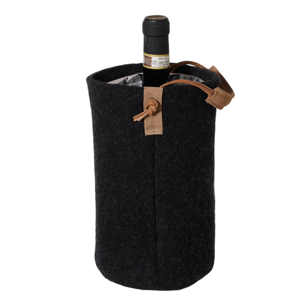 Vinkler af Zero Waste uld, Charcoal