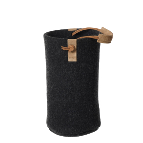 Vinkler af Zero Waste uld, Charcoal