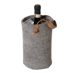 Vinkler af Zero Waste uld, Grey