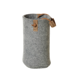 Vinkler af Zero Waste uld, Grey