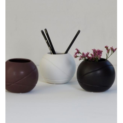 Water Flow potte, White