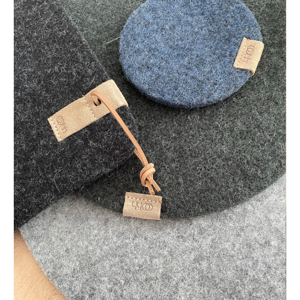 Coaster af Zero Waste uld, Green