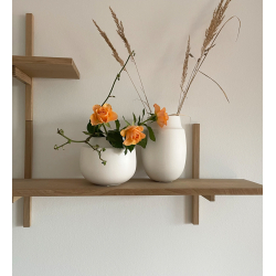 AYA pot/vase, sand finish, White