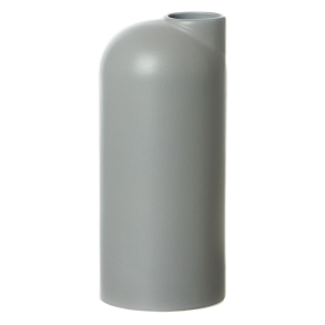 Anna keramik vase hj med sand finish, Grey