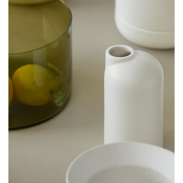 Anna keramik vase lav med sand finish, Sand