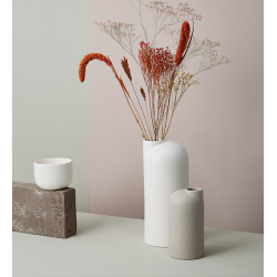 Anna keramik vase hj med sand finish, Black