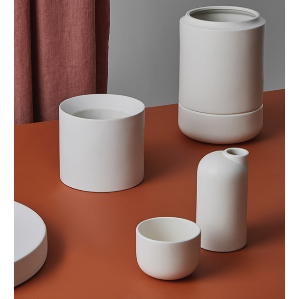 Anna keramik vase hj med sand finish, Black