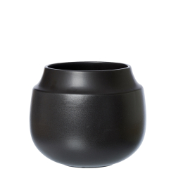 AYA pot/vase, sand finish, Black