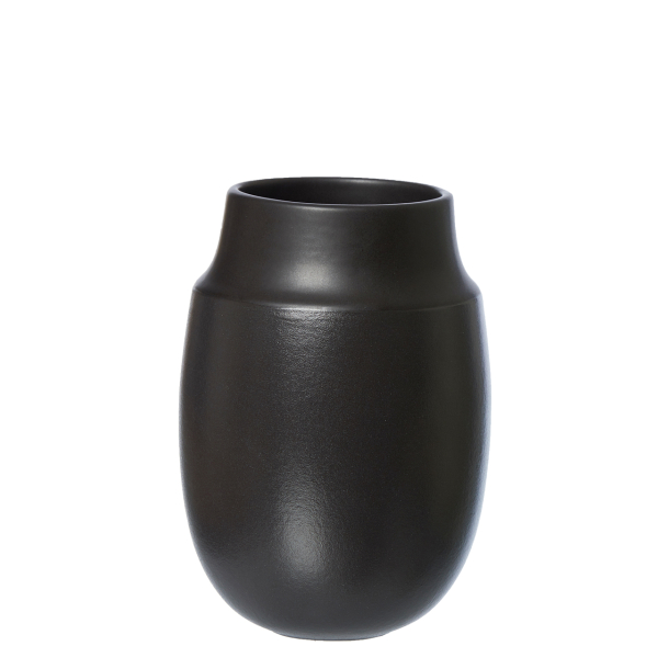 AYA vase lille, sand finish, Black